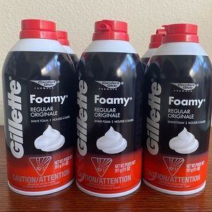 Gillette Men’s Foamy Regular Saving Cream Bundle